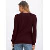 imageAUTOMET Womens V Neck Long Sleeve Shirt Fall Fashion Tops Tunic Dressy Casual Sweater Clothes Cute Trendy Work Outfits 2025Maroon