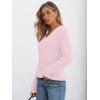 imageAUTOMET Womens V Neck Long Sleeve Shirt Fall Fashion Tops Tunic Dressy Casual Sweater Clothes Cute Trendy Work Outfits 2025Pink