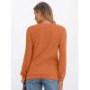 imageAUTOMET Womens V Neck Long Sleeve Shirt Fall Fashion Tops Tunic Dressy Casual Sweater Clothes Cute Trendy Work Outfits 2025Pumpkin