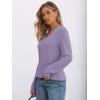 imageAUTOMET Womens V Neck Long Sleeve Shirt Fall Fashion Tops Tunic Dressy Casual Sweater Clothes Cute Trendy Work Outfits 2025Purple