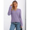 imageAUTOMET Womens V Neck Long Sleeve Shirt Fall Fashion Tops Tunic Dressy Casual Sweater Clothes Cute Trendy Work Outfits 2025Purple