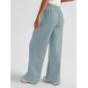 imageAUTOMET Womens Wide Leg Sweatpants Baggy Lounge Travel Pants Fall Fashion Outfits 2025 Winter Maternity Clothes JoggersGrey Blue