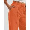 imageAUTOMET Womens Wide Leg Sweatpants Baggy Lounge Travel Pants Fall Fashion Outfits 2025 Winter Maternity Clothes JoggersOrange
