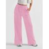 imageAUTOMET Womens Wide Leg Sweatpants Baggy Lounge Travel Pants Fall Fashion Outfits 2025 Winter Maternity Clothes JoggersPink