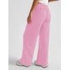 imageAUTOMET Womens Wide Leg Sweatpants Baggy Lounge Travel Pants Fall Fashion Outfits 2025 Winter Maternity Clothes JoggersPink