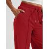 imageAUTOMET Womens Wide Leg Sweatpants Baggy Lounge Travel Pants Fall Fashion Outfits 2025 Winter Maternity Clothes JoggersRed