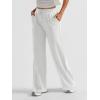 imageAUTOMET Womens Wide Leg Sweatpants Baggy Lounge Travel Pants Fall Fashion Outfits 2025 Winter Maternity Clothes JoggersWhite