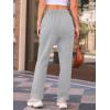 imageAUTOMET Womens Wide Leg Sweatpants Fleece Lined Baggy Straight Leg Lounge Pants Fall Outfits Athletic Joggers with PocketsGrey