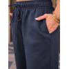 imageAUTOMET Womens Wide Leg Sweatpants Fleece Lined Baggy Straight Leg Lounge Pants Fall Outfits Athletic Joggers with PocketsNavyblue
