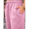 imageAUTOMET Womens Wide Leg Sweatpants Fleece Lined Baggy Straight Leg Lounge Pants Fall Outfits Athletic Joggers with PocketsPink