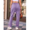 imageAUTOMET Womens Wide Leg Sweatpants Fleece Lined Baggy Straight Leg Lounge Pants Fall Outfits Athletic Joggers with PocketsPurple