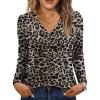 imageAUTOMET Long Sleeve Shirts for Women Tops V Neck Casual Top Comfortable Shirt Soft Basic Tees Women BlousesLeopardprint