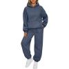 imageAUTOMET Womens 2 Piece Outfits Lounge Hoodie Sweatsuit Sets Plus Size Fall Fashion Clothes Airport Travel Pants TracksuitsDustyblue