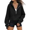 imageAUTOMET Womens Hoodies Fleece Fall Fashion Outfits Workout Sweatshirts Y2k Winter Zip Up Jackets Oversized Tops Clothes 2025Black