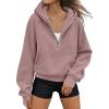 imageAUTOMET Womens Hoodies Fleece Fall Fashion Outfits Workout Sweatshirts Y2k Winter Zip Up Jackets Oversized Tops Clothes 2025Darkpink