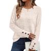 imageAUTOMET Womens Long Sleeve Shirts Fall Sweaters Lightweight Cute Tunic Tops Trendy Fashion Clothes 2025 OutfitsBeige