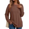 imageAUTOMET Womens Long Sleeve Tops Loose Fit Fall Cute Thick T Shirts Winter Cruise Outfits Trendy ClothesBrown