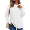 imageAUTOMET Womens Long Sleeve Tops Loose Fit Fall Cute Thick T Shirts Winter Cruise Outfits Trendy ClothesWhite