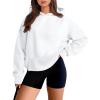 imageAUTOMET Womens Oversized Hoodies Fleece Sweatshirts Fall Fashion 2025 Pullover Winter Clothes OutfitsWhite