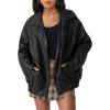 imageAUTOMET Womens Oversized Leather Jackets Faux Suede Fall Fashion Motorcycle Coats Winter Outfits Clothes Y2k TopsBlack