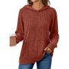imageAUTOMET Womens Oversized Lightweight Hoodies Fall Fashion Sweaters 2025 Loose Fleece Sweatshirts Clothes with PocketCaramel
