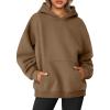 imageAUTOMET Womens Oversized Sweatshirts Fleece Hoodies Long Sleeve Shirts Pullover Fall Outfits 2025 with PocketKhaki