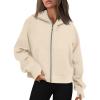 imageAUTOMET Womens Zip Up Hoodies Fleece Jackets Oversized Sweatshirts Fall Fashion Outfits 2025 Sweaters Winter ClothesApricot