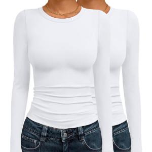 imageAUTOMET 3 Pack Womens Long Sleeve T Shirts Fall Fashion Basic Going Out Crop Tops Slim Fitted Winter Clothes 2025White white