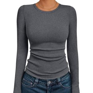 imageAUTOMET Long Sleeve Shirts Basic TopsDark Grey