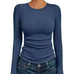 imageAUTOMET Long Sleeve Shirts Basic TopsHaze Blue