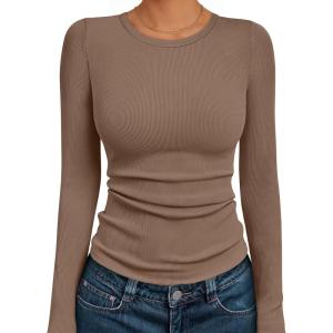 imageAUTOMET Long Sleeve Shirts Basic TopsKhaki