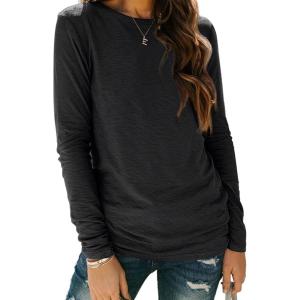 imageAUTOMET Long Sleeve Shirts for Women Business Casual Tops Fall Fashion Clothes Workout Plus Size Teacher Winter Outfits 202501black
