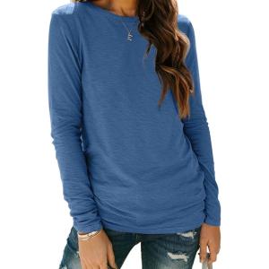 imageAUTOMET Long Sleeve Shirts for Women Business Casual Tops Fall Fashion Clothes Workout Plus Size Teacher Winter Outfits 202501blue