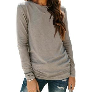 imageAUTOMET Long Sleeve Shirts for Women Business Casual Tops Fall Fashion Clothes Workout Plus Size Teacher Winter Outfits 202501khaki
