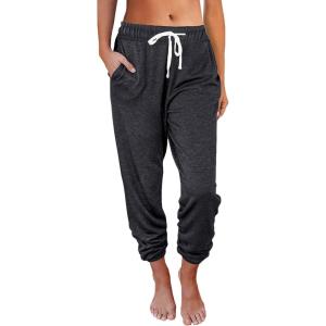 imageAUTOMET Sweatpants Women with Pockets Lounge Pajama Travel Pants Work Joggers Fall Clothes Winter Teachers Outfits 2025Blackgrey