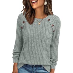 imageAUTOMET Womens Long Sleeve Shirts Casual Tunic Work Tops Cute Pullover Sweaters Early Fall Outfits 2025 Winter ClothingLight Green