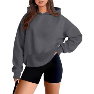 imageAUTOMET Womens Oversized Hoodies Fleece Sweatshirts Fall Fashion 2025 Pullover Winter Clothes OutfitsDark Grey