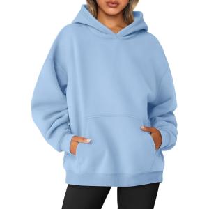 imageAUTOMET Womens Oversized Sweatshirts Fleece Hoodies Long Sleeve Shirts Pullover Fall Outfits 2025 with PocketLightblue