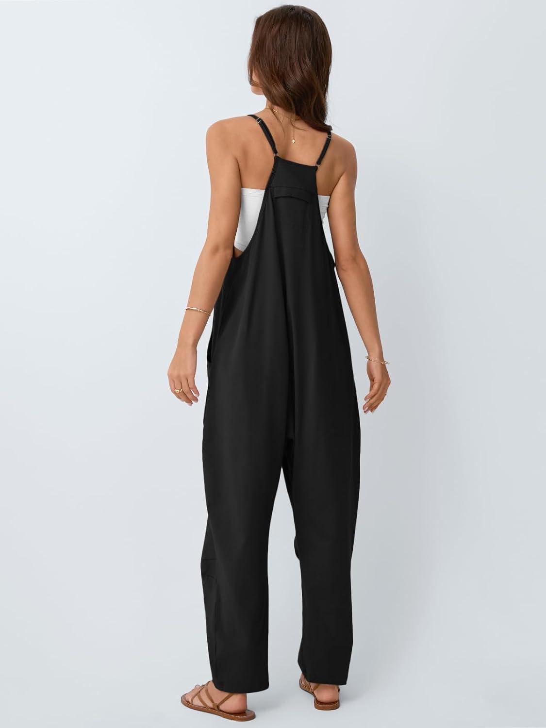 imageAUTOMET Jumpsuits for Women Casual Summer Outfits Rompers Comfy Beach Vacation Trendy Overalls Jumpers Fashion Clothes 2025Black