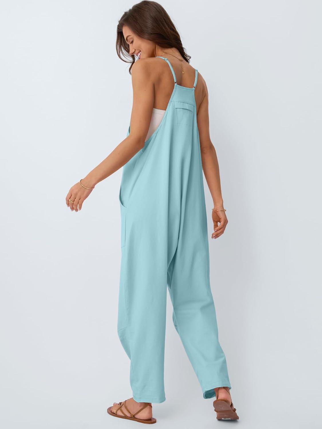 imageAUTOMET Jumpsuits for Women Casual Summer Outfits Rompers Comfy Beach Vacation Trendy Overalls Jumpers Fashion Clothes 2025Cyan