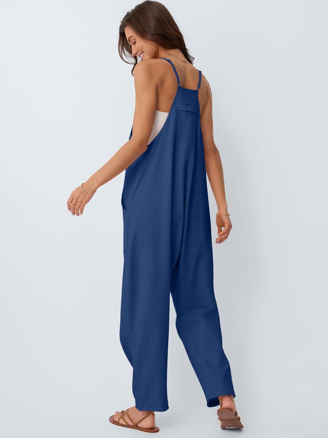 imageAUTOMET Jumpsuits for Women Casual Summer Outfits Rompers Comfy Beach Vacation Trendy Overalls Jumpers Fashion Clothes 2025Darkblue