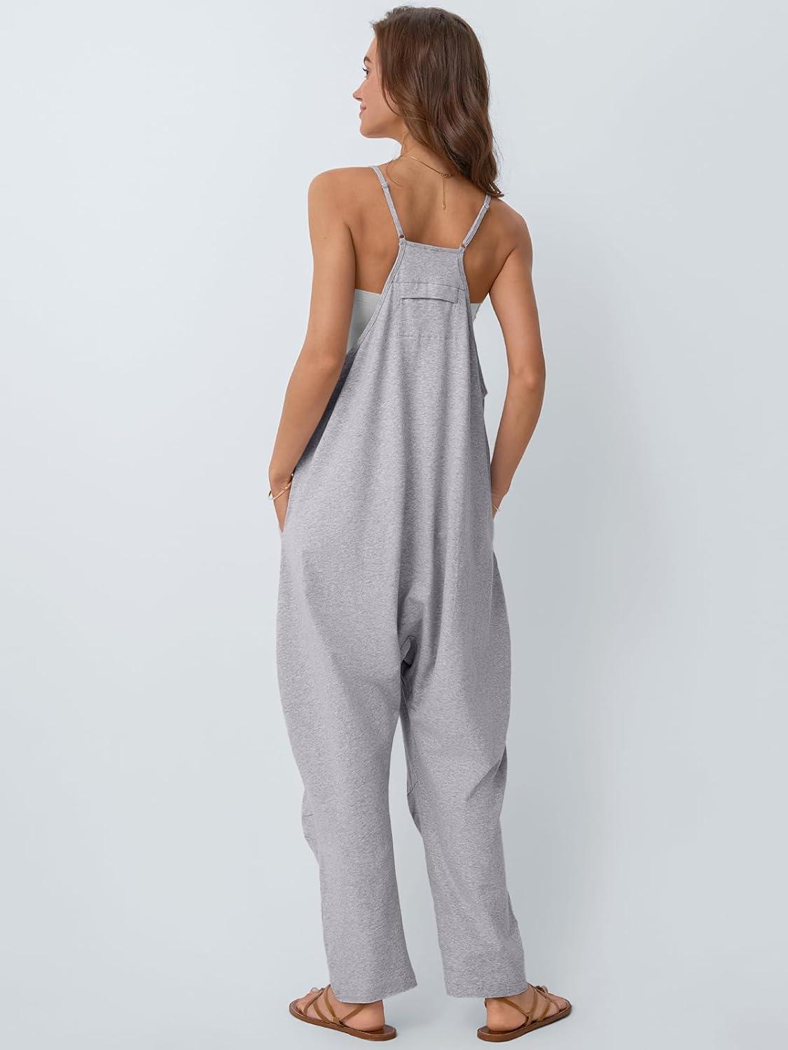 imageAUTOMET Jumpsuits for Women Casual Summer Outfits Rompers Comfy Beach Vacation Trendy Overalls Jumpers Fashion Clothes 2025Gray