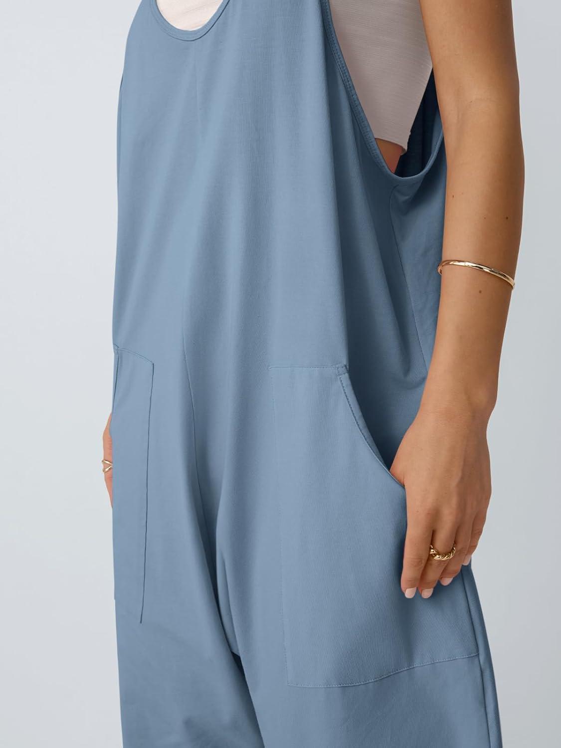 imageAUTOMET Jumpsuits for Women Casual Summer Outfits Rompers Comfy Beach Vacation Trendy Overalls Jumpers Fashion Clothes 2025Lightblue