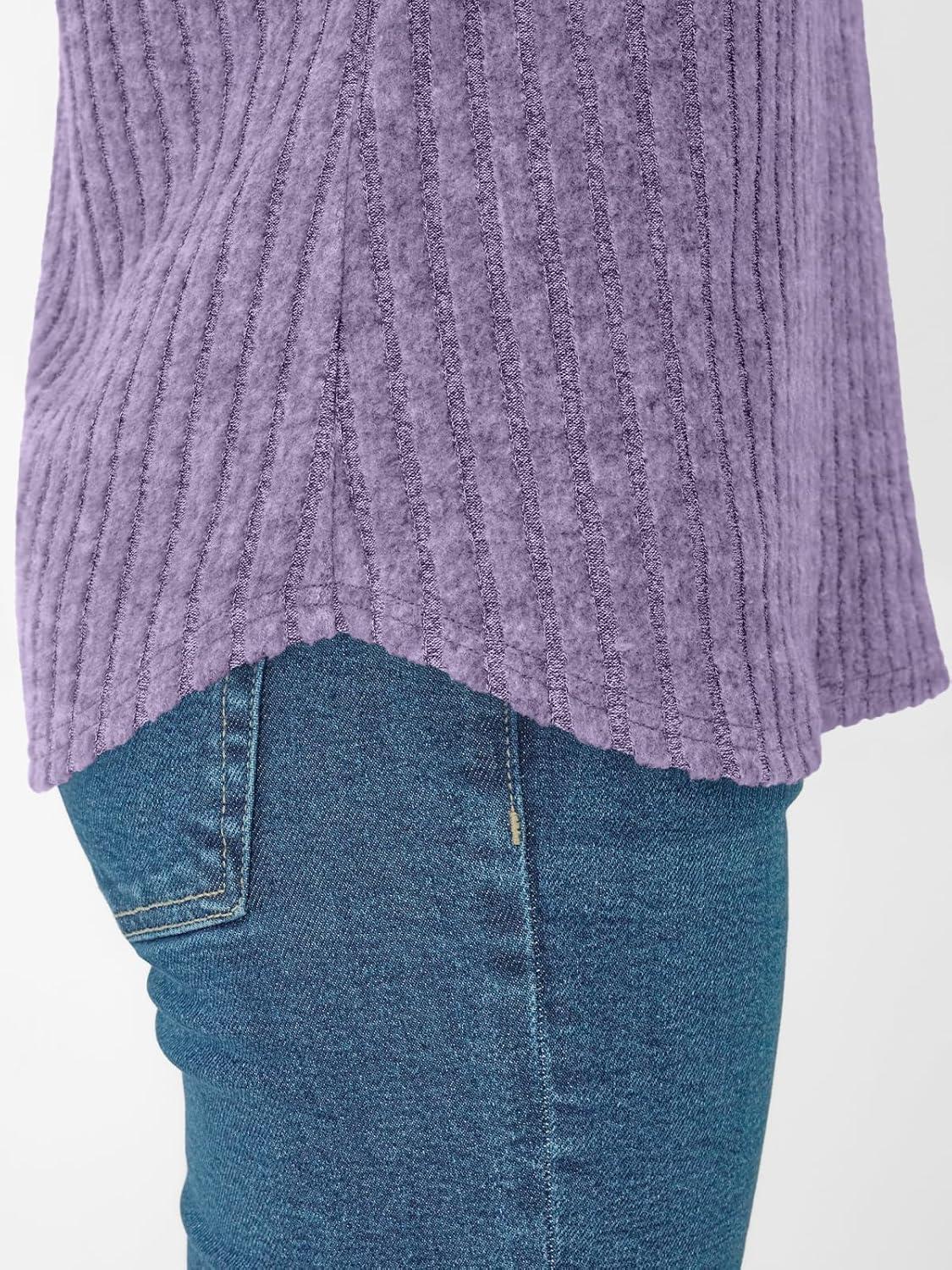 imageAUTOMET Women Tops Summer Sweaters Short Sleeve V Neck Shirts 2025 Spring Fashion Dressy Casual Business Tunic BlousesPurple