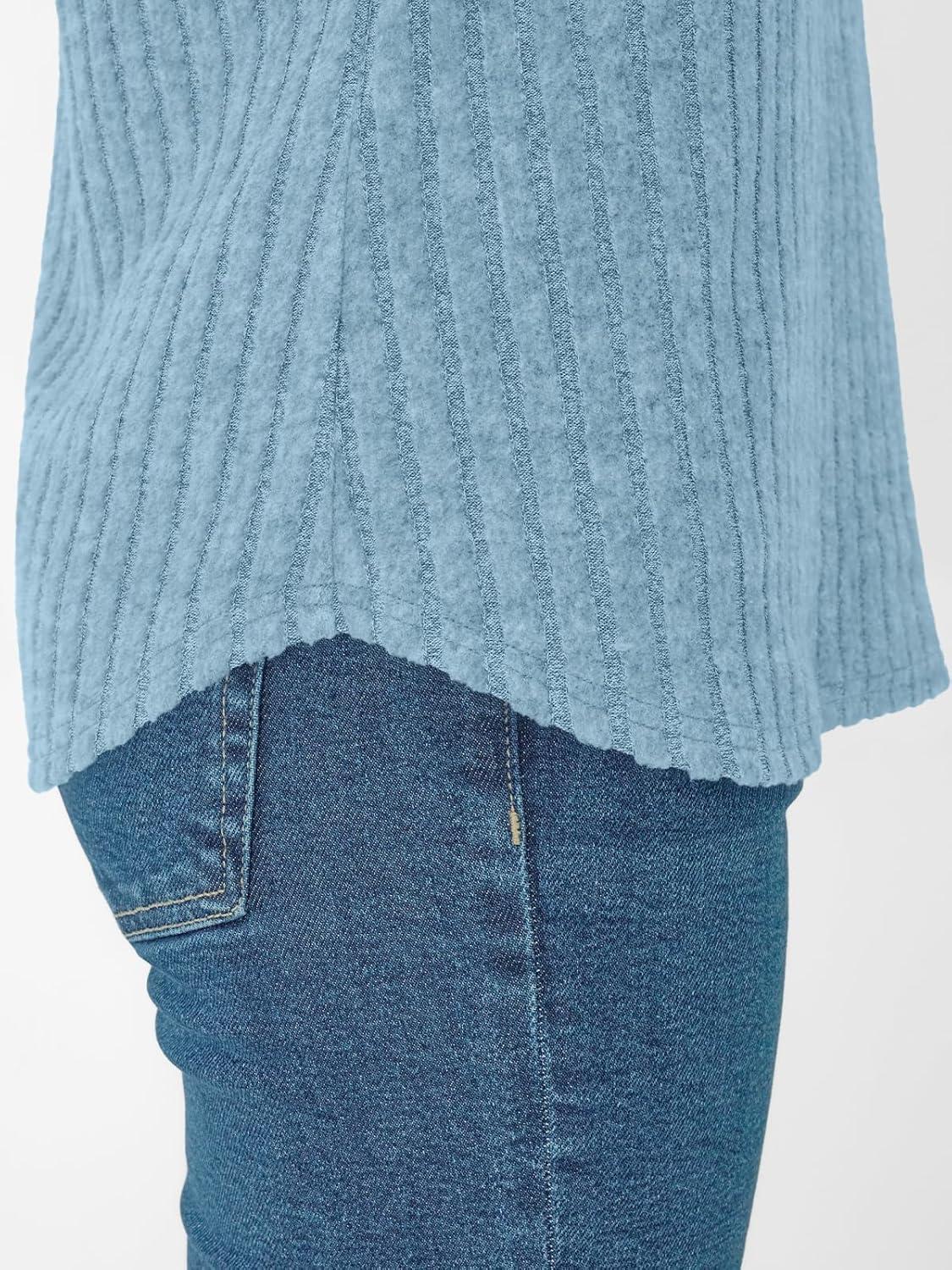 imageAUTOMET Women Tops Summer Sweaters Short Sleeve V Neck Shirts 2025 Spring Fashion Dressy Casual Business Tunic BlousesSkyblue