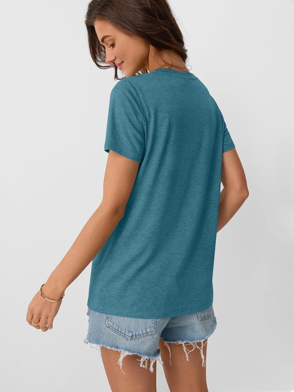 imageAUTOMET Womens Summer Tops Workout Shirts Beach Vacation Outfits Business Tshirts Dressy Fashion Spring Clothes 2025Bluegreen
