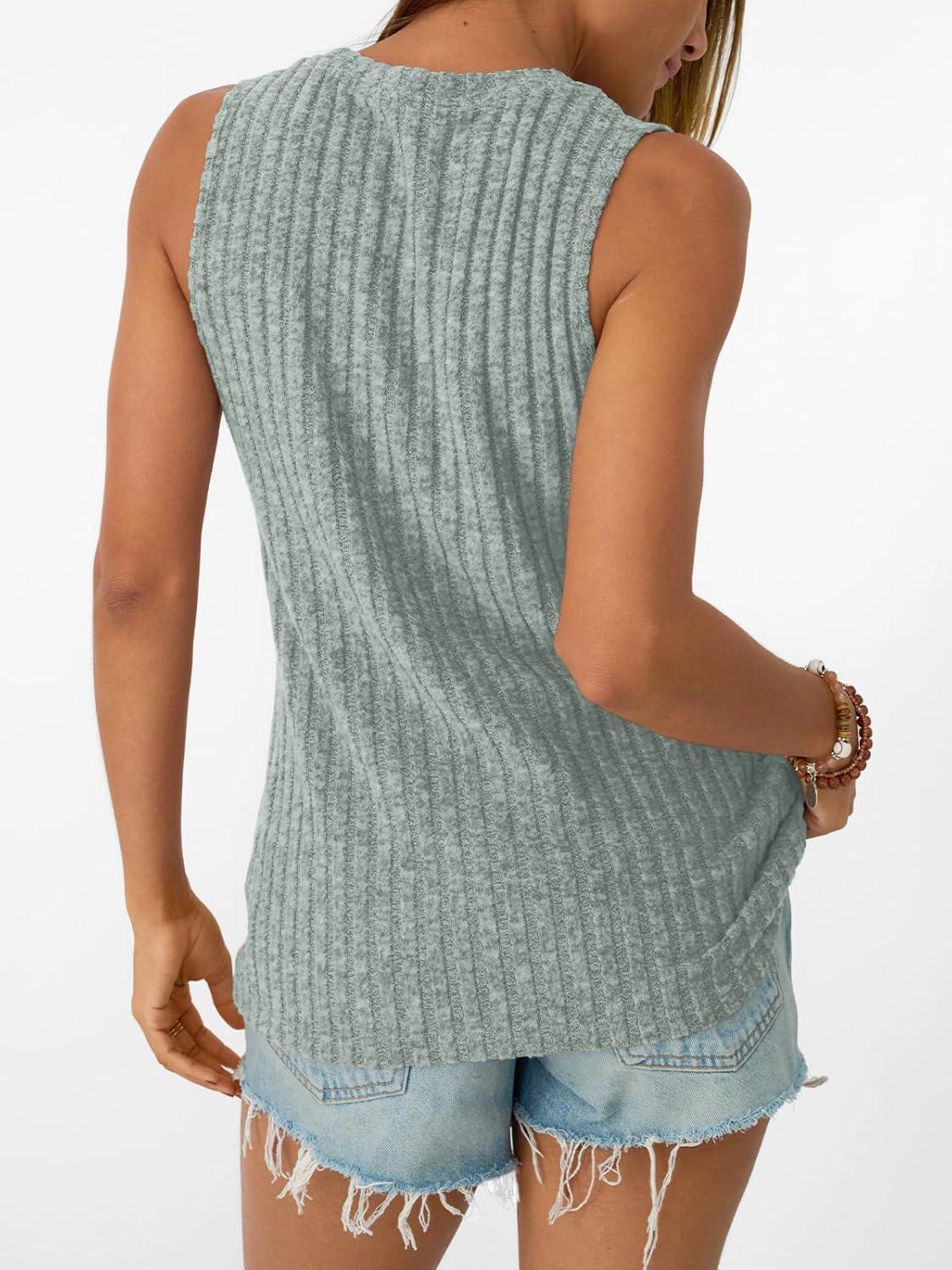imageAUTOMET Womens Tank Tops Sleeveless Tunic Shirts Summer Fashion Basic Soft Clothes 2025 Casual Trendy Vacation Spring OutfitsGreen