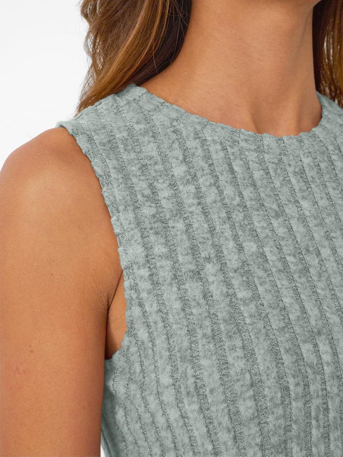 imageAUTOMET Womens Tank Tops Sleeveless Tunic Shirts Summer Fashion Basic Soft Clothes 2025 Casual Trendy Vacation Spring OutfitsGreen