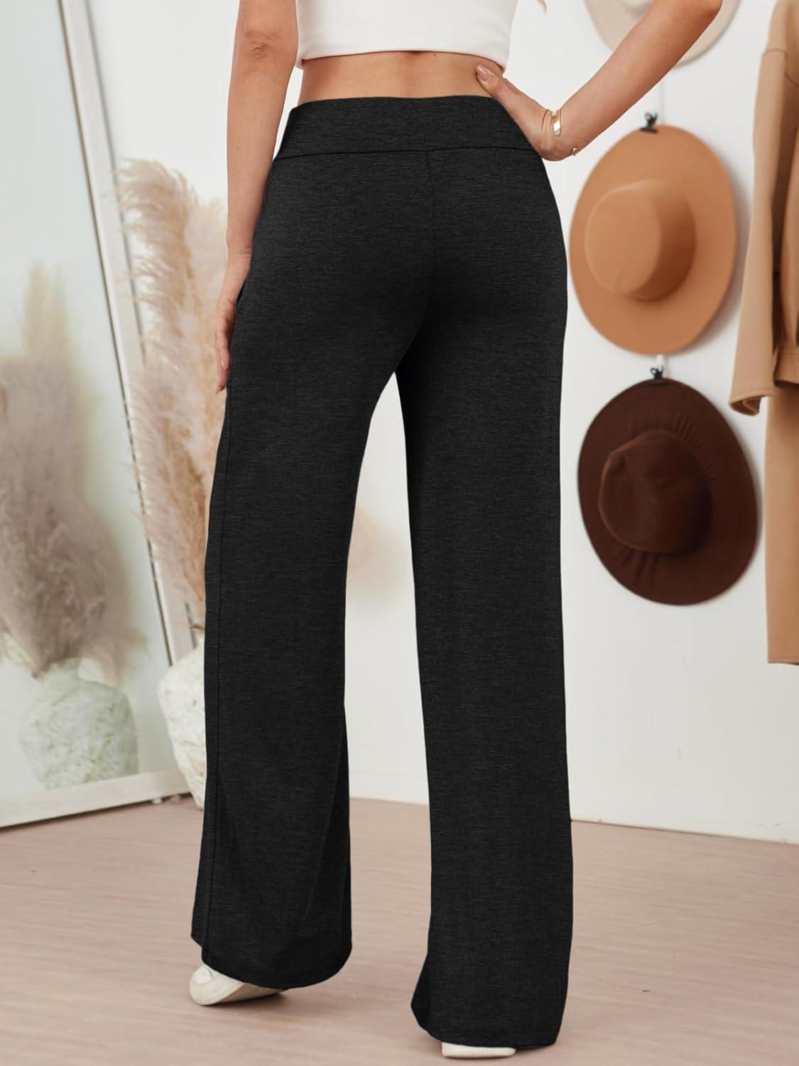 imageAUTOMET Womes Pajama Pants Wide Leg Comfy Casual Lounge Yoga Pants High Waisted Drawstring Bottoms Fall Trendy 2025Black