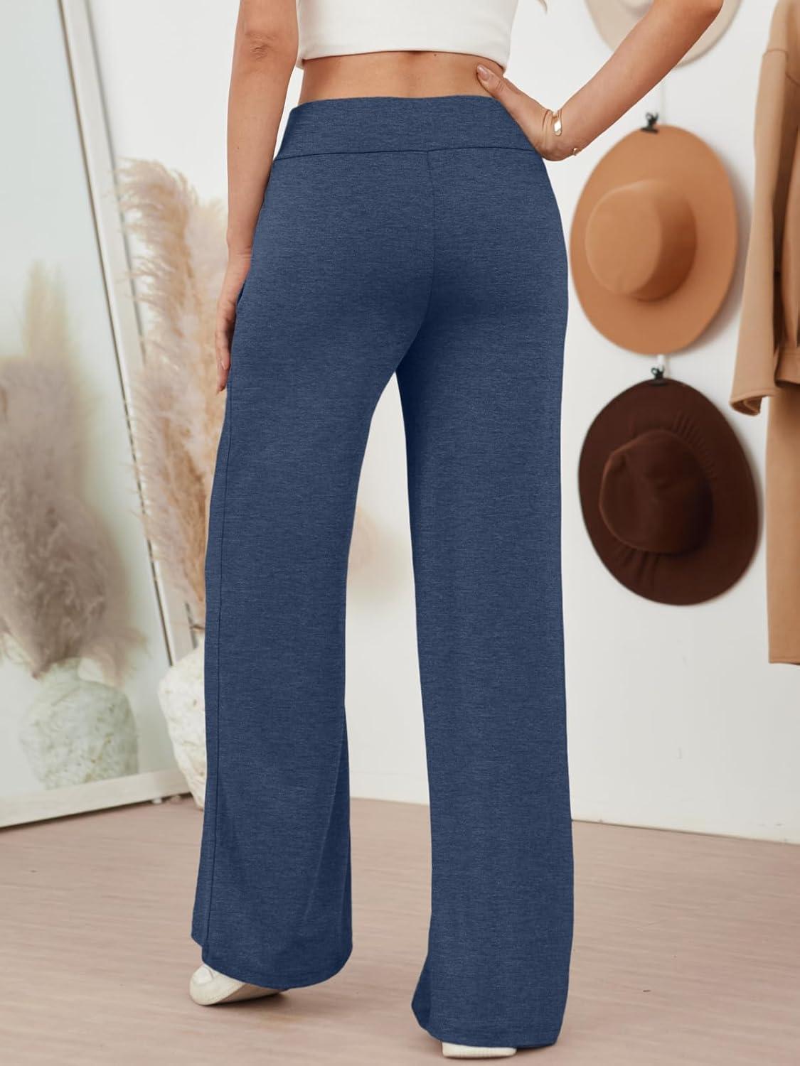 imageAUTOMET Womes Pajama Pants Wide Leg Comfy Casual Lounge Yoga Pants High Waisted Drawstring Bottoms Fall Trendy 2025Navy